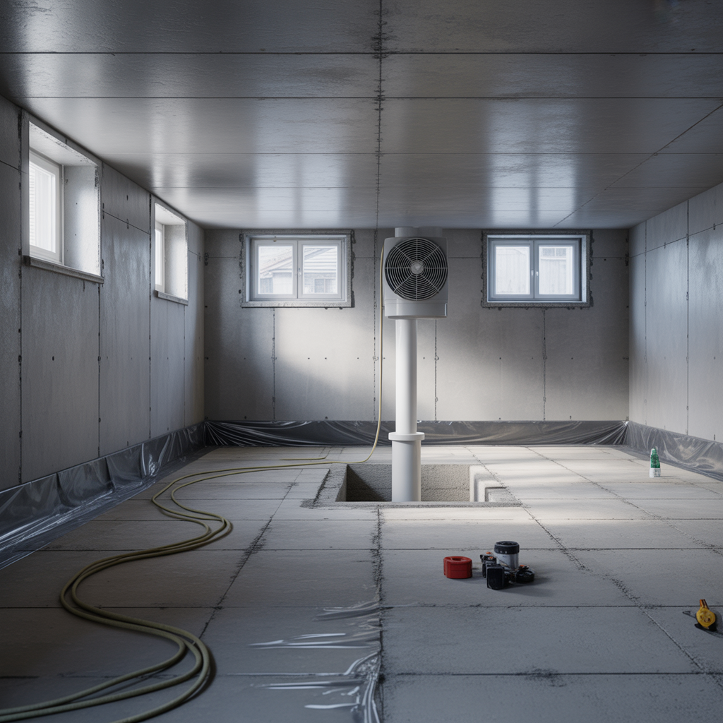 radonsakra kallaren vid renovering checklista och rad