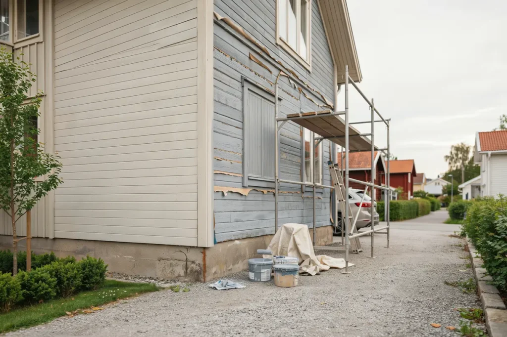 m la huset i juni s planerar du fasadrenoveringen f r b st h llbarhet och sommarens torraste dagar