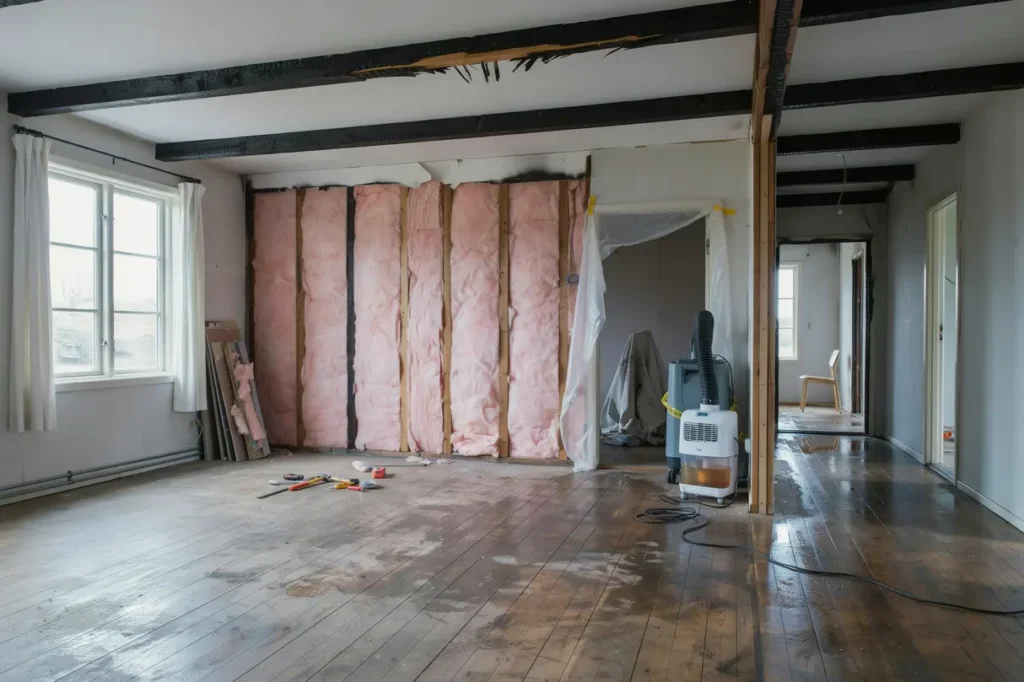 efter branden i huset s g r renovering vid r kskador och brandsanering till