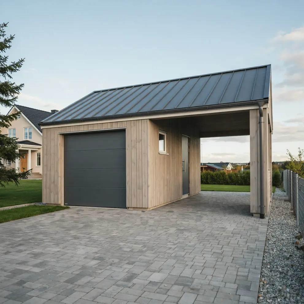 bygga carport garage loddekopinge kavlinge skane